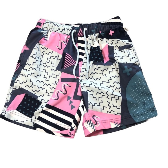 An Original Penguin By Munsingwear Swim Trunks 90s Themed Mens Size Small - Picture 1 of 12